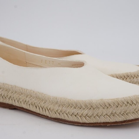 FEIT Handsewn Ballet Flat Espadrille Size 7/37 - Picture 2 of 12